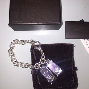 Authentic GUCCI charm/tag bracelet