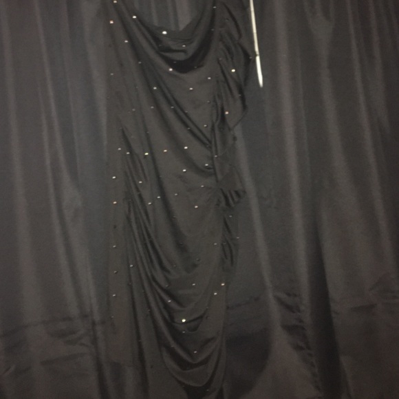 One shoulder, black Sexy Dress! Worn only once! - Picture 1 of 2