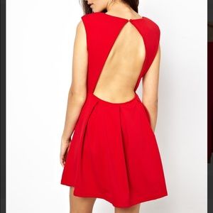 Asos Skater Dress with Open Back