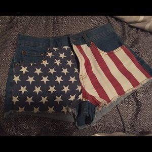 American flag shorts