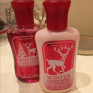 Bath & Body Works Winter Candy Apple gel & lotion