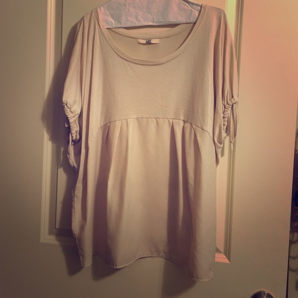 Cream YA top