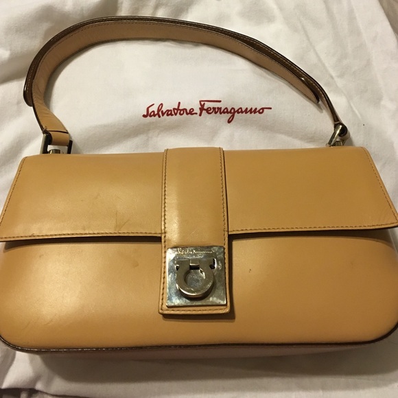 Ferragamo beige purse