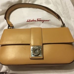Ferragamo beige purse