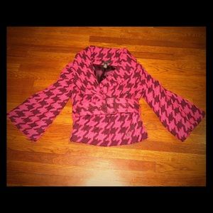 Pink and black jacket
