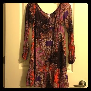 Purple paisley dress