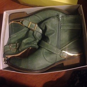 Seafoam Green Booties