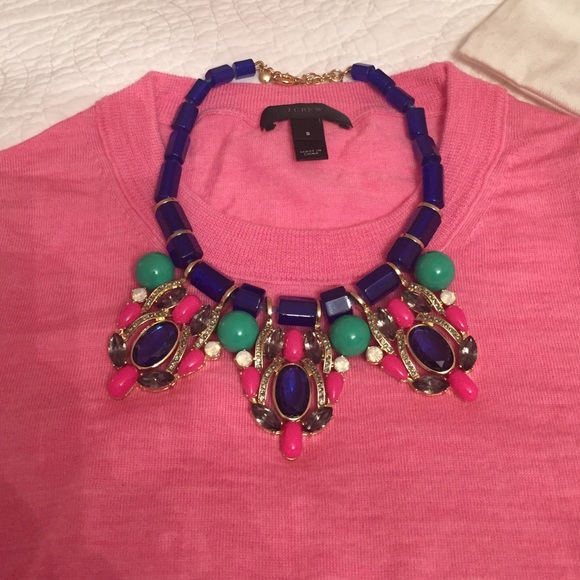J. Crew Factory Stone & Crystal Statement necklace