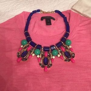 J. Crew Factory Stone & Crystal Statement necklace