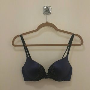 Add 2 Cup Sizes Extreme Push Up Purple Bra