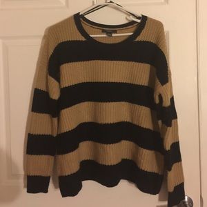 Oversized striped sweater