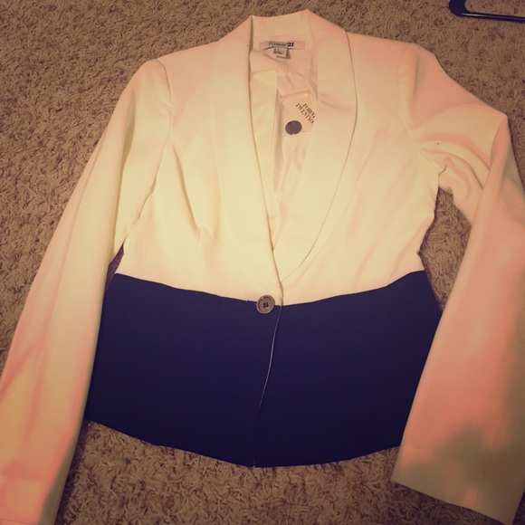 F21 COLORBLOCK BLAZER - Picture 1 of 2