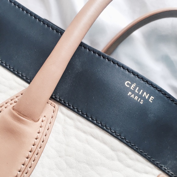 Celine Tri-colour Mini Luggage Bag - Picture 3 of 4