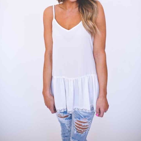 Ruffled tank