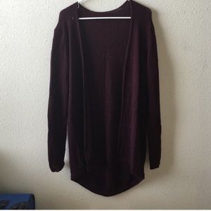Brandy Melville Maroon Louise Cardigan