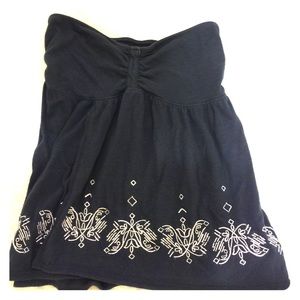 Strapless Navy Blue Top