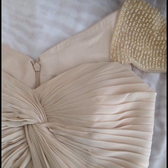 Champagne prom dress size 2
