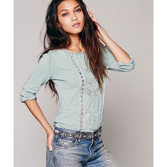 Free People Tops - •Free People Crochet Top•