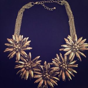 Flower statement necklace