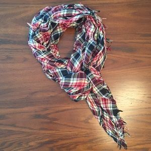 Scarf, Red, Blue, & Yellow Plaid