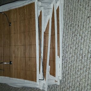 Hanging shelf unit from bed bath unit.