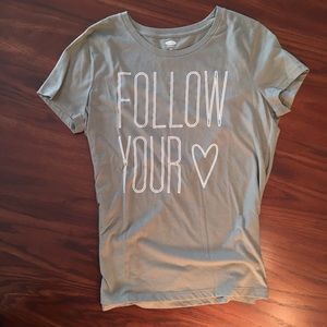 Large, Faded Army Green, Tee