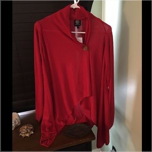 Bobeau Lightweight One-Button Cardigan