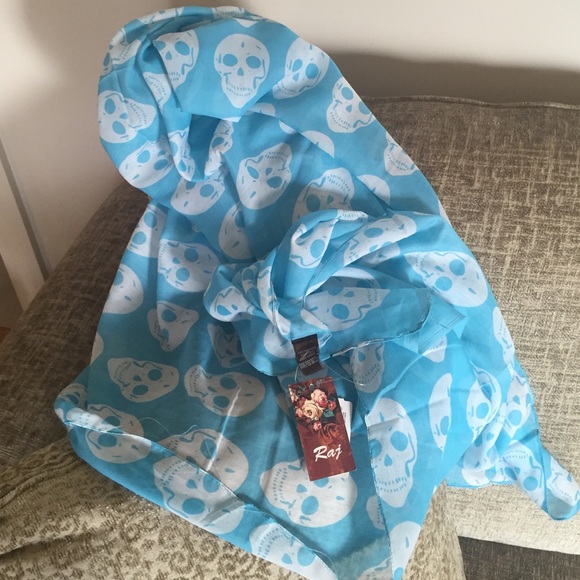 Raj oversized Skull scarf (Neiman Marcus)