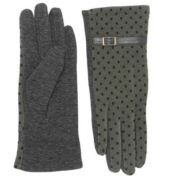 Accessories - Gorgeous Gray Polka dots Gloves