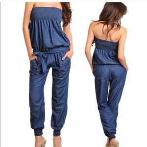 Denim jumpsuit Zara