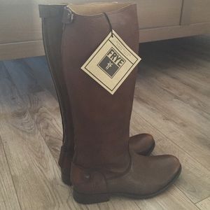 FRYE Boots - BRAND NEW Melissa Button Back Zip