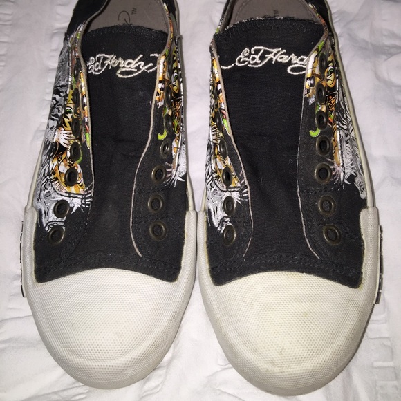ed hardy new tennis shoes 💃👯