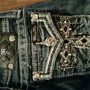 Miss me jeans capries size 12 kids