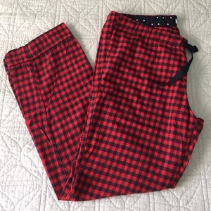 J Crew plaid flannel pants WL.