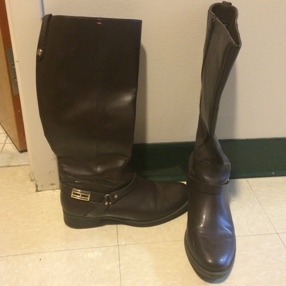 tommy hilfiger tall boots