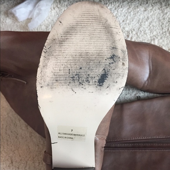 Taupe knee high boots - Picture 3 of 4