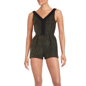 Lord & Taylor Gold Glitter Romper
