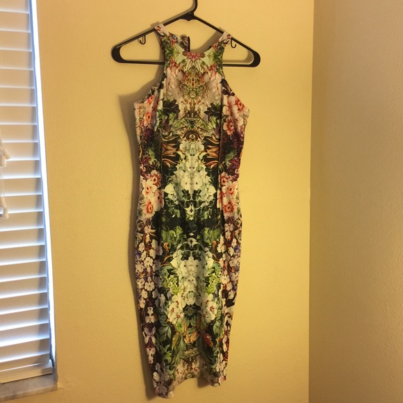 Zara floral racer back dress