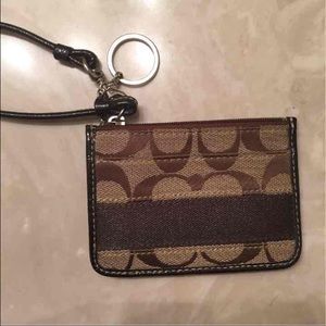Authentic Coach ID wristlet