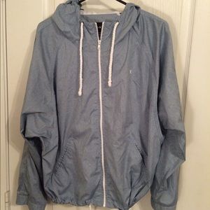 Light grey rain jacket