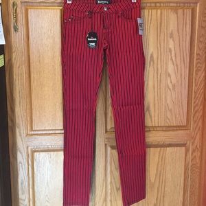 Skelanimals pin stripes skinny jeans.