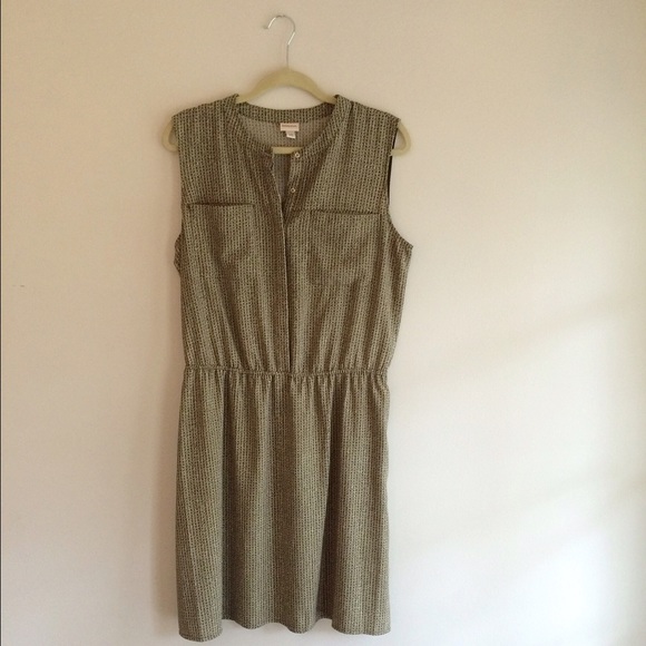 Olive Sleeveless Dress