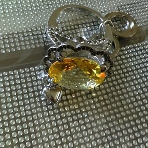 Large Juicy Couture Yellow ring