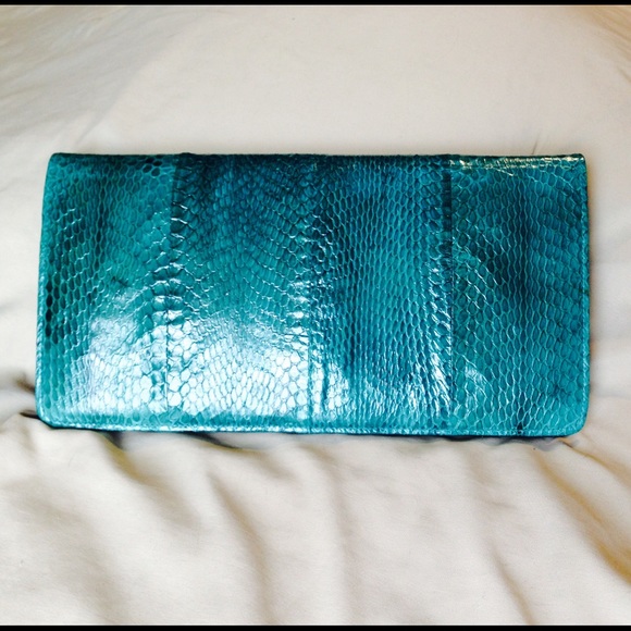 VINTAGE Genuine Snake Skin Clutch