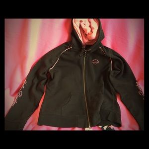 Harley Davidson Pink line hoodie