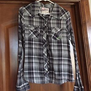 Billabong Plaid Button Down