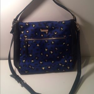 Kate Spade Blue Cheetah Crossbody & shoulder Bag