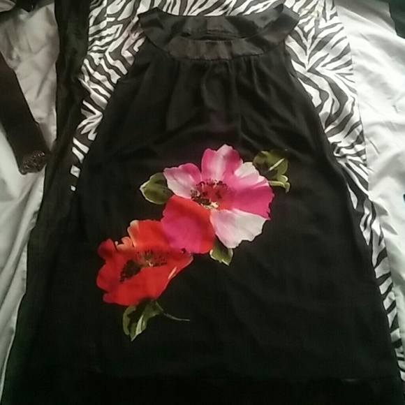 Floral dress.
