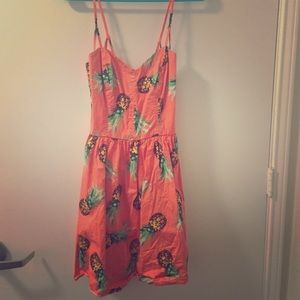 Orange pineapple dress