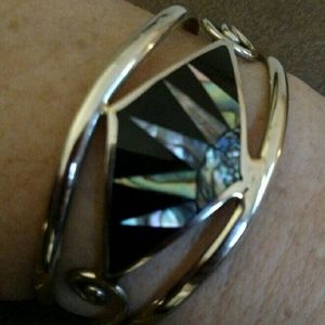 In-layed Abalone Silver bracelet